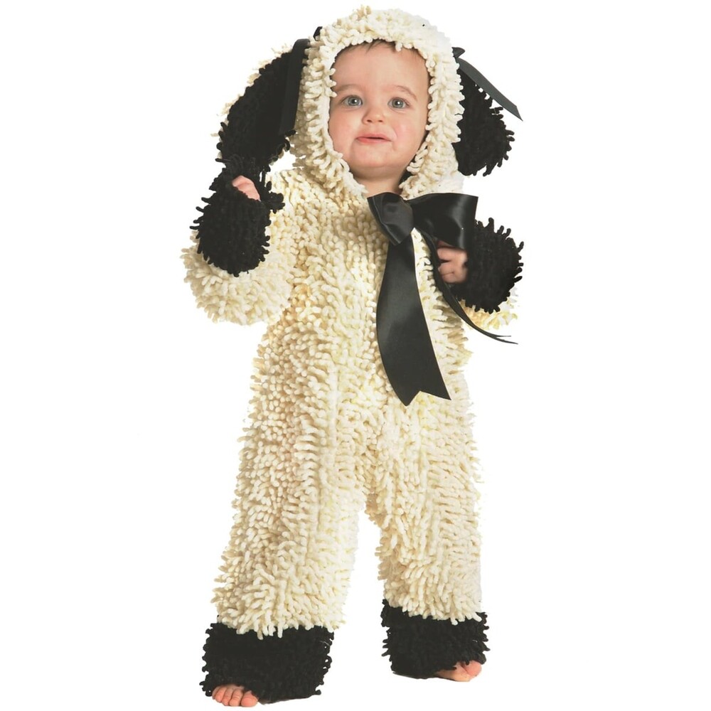 Princess Paradise Woolly Lamb Cream and Black Step in Textured Costume NEW